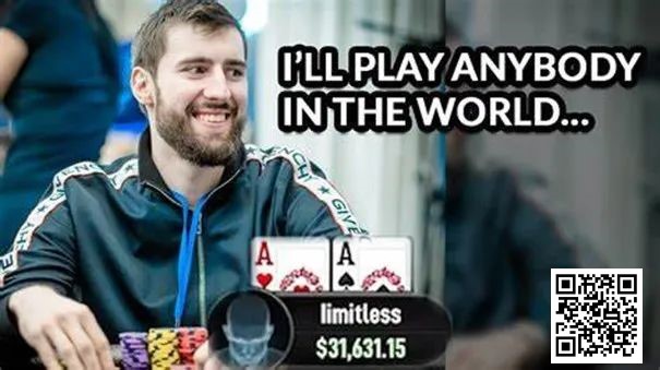 【EV扑克】NL40000刀的线上高额桌，太把自己JJ当回事结果死很惨！【EV棋牌】-EV棋牌