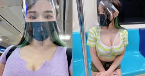 防疫期間在捷運捕捉「巨乳正妹」!防護面罩也擋不了的「兇猛長輩」啊!【EV棋牌】-EV棋牌