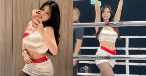 巨乳姊姊「香菱」擔任CFC格鬥賽舉牌女郎！「豐滿蜜桃臀」掉出來！【EV棋牌】-EV棋牌