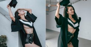 學士袍的正確穿法!模特兒「性感畢業照」太惹火 希望全台畢業生都能效仿【EV棋牌】-EV棋牌