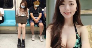 捷運美腿秘書「解放超兇事業線」，「171公分高挑身材」讓人好想一起搭車！【EV棋牌】-EV棋牌