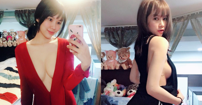 真的好大！巨乳正妹深V一路開到肚臍　露出胸前兩顆「白嫩大肉包」！【EV棋牌】-EV棋牌