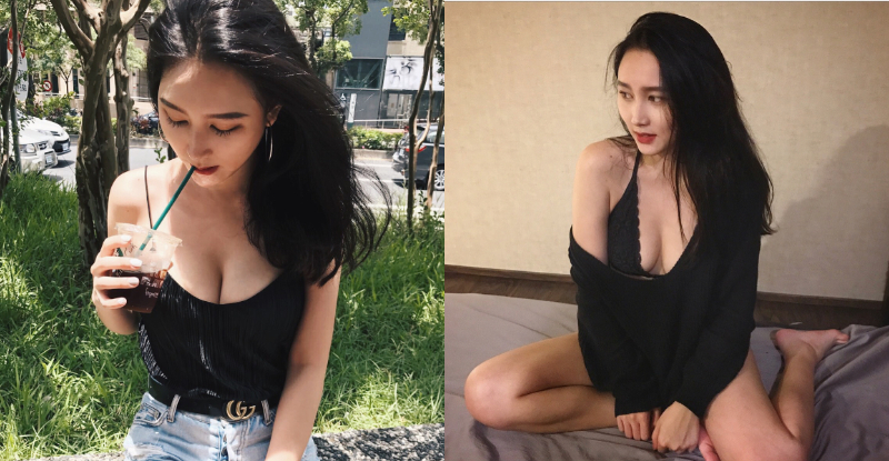 溝不深何以伸正義?氣質正妹低胸貼身上衣秀出「飽滿美乳」太性感!