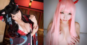 大膽「巨乳Coser」尺度無極限！薄紗加胸貼上陣　濕漉漉豐臀太性感！【EV棋牌】-EV棋牌