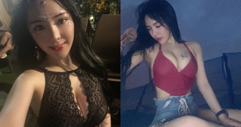港味正妹紅色小可愛「爆乳露腰」堪比小辣椒,裸背沐浴也大方分享!