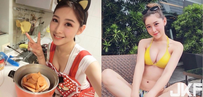 正妹也進得了廚房!性感小廚娘「解放雙峰」畫面好危險!想娶回家了…