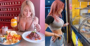 最辣宵夜場！「泥泥Janie」冰塊肌挺巨美雙峰，餓到必須認真吃雞！【EV棋牌】-EV棋牌