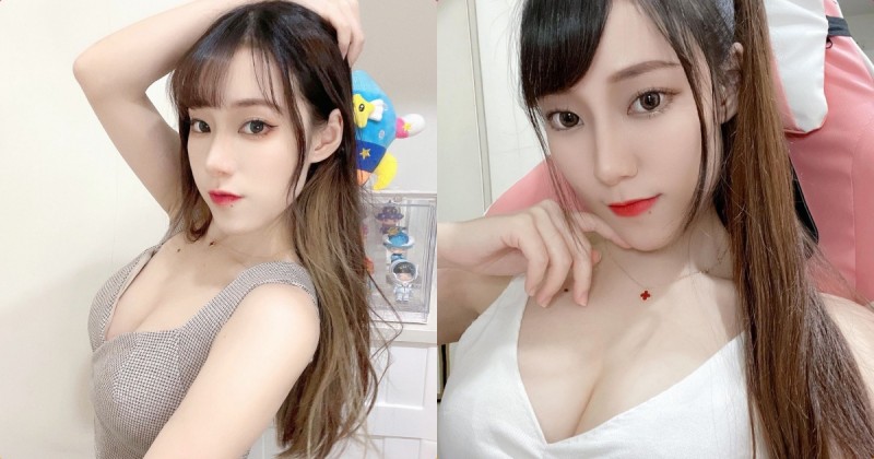 童顏直播主「心兒」曲線好惹火,「白嫩美胸」有夠誘人!
