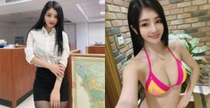 性感OL「小桃子」包臀窄裙展現完美曲線 有這種同事都沒心工作了【EV棋牌】-EV棋牌