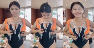 扣不上去!大尺女王《伊芙蝶》奶太大竟沒辦法穿救生衣【EV棋牌】-EV棋牌