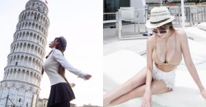 「巨乳港妹」乳量溢出比基尼!奶頂比薩斜塔太猖狂!幫扶一把不是問題…【EV棋牌】-EV棋牌