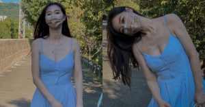 「氣質小甜心」路間彎腰秒現小濠溝,「銷魂水滴奶」讓人越看越陶醉【EV棋牌】-EV棋牌