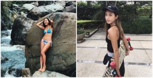 玩滑板的妹子身材都超好!陽光笑容搭配「緊緻身材」化身台灣最美的風景!【EV棋牌】-EV棋牌