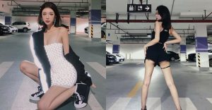 小心服用！高冷正妹「櫻桃」洋裝大展逆天曲線，辣腿和微笑線讓整個地下室燒起來！【EV棋牌】-EV棋牌