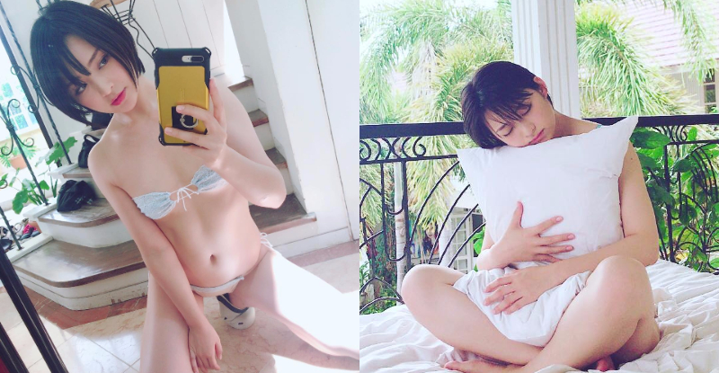 自我「暴露慾望」解放中！短髮鄰家妹俏皮大秀「波蘿麵包奶」！【EV棋牌】-EV棋牌