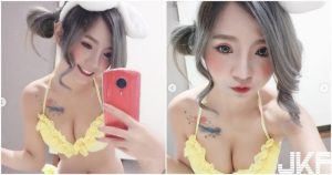 正妹惹火比基尼「爆乳自拍」，放送「Ｑ彈美乳」粉絲樂歪了！【EV棋牌】-EV棋牌