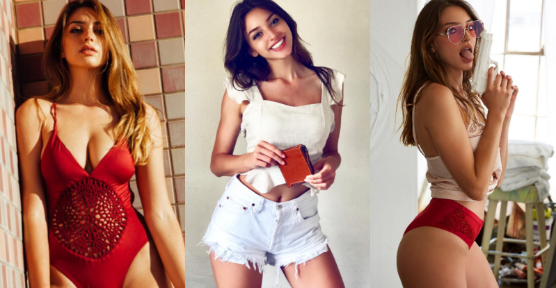 話題女神!「性感正妹」擠壓白嫩美乳不手軟 伸舌「銷魂舔槍」太邪惡