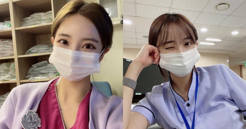 好有魅力的「高顏值大眼護理師」，「美乳＋精緻臉蛋」太誘人！【EV棋牌】-EV棋牌