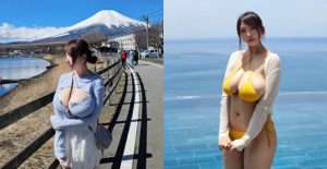 把富士山比下去了！巨乳YouTuber挺不科學身材朝聖日本第一高峰【EV棋牌】-EV棋牌