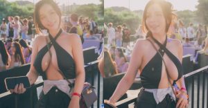 逆光戰士「香菱」傲乳太亮眼，「背帶卡溝」也頂不住厚重半球【EV棋牌】-EV棋牌