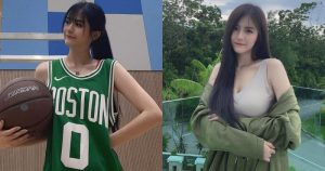 妹子穿球衣94可愛！大馬小美女「JingEn」綁馬尾抱籃球，沒想到衣服底下這麼有料！【EV棋牌】-EV棋牌