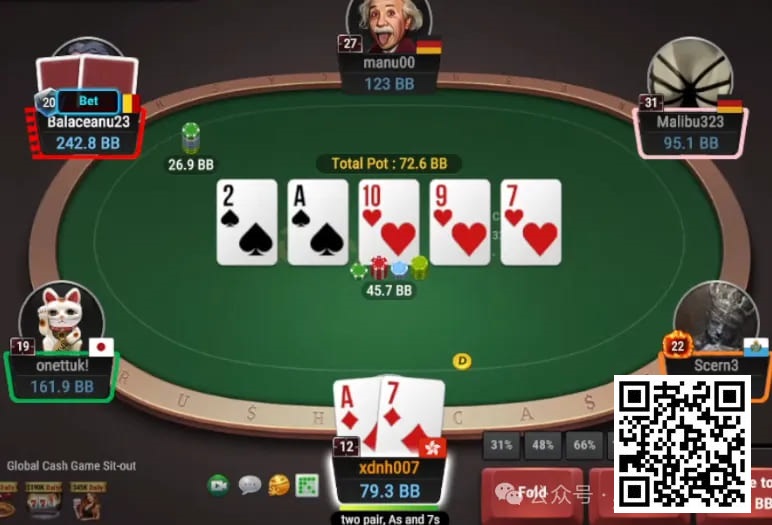 【EV扑克】牌局分析：反省，cbet太多了【EV棋牌】-EV棋牌