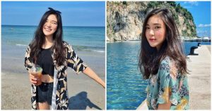 海邊遇到回眸一笑正妹「Bestie Liu」，超細纖腰把遊客都迷倒了～【EV棋牌】-EV棋牌