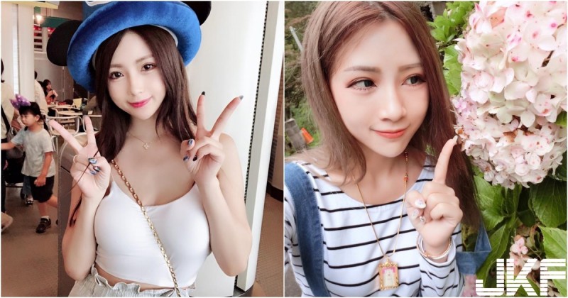 迪士尼驚見「甜美正妹」,斜背包劃分出「兩座山丘」好邪惡,讓人瞬間戀愛~