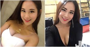 身材太魔鬼！「爆奶車模」招牌工作服超養眼，深溝美乳擋不住！【EV棋牌】-EV棋牌