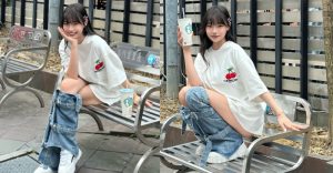 大亮點!悠閒正妹「苡昕」褲襠消失術,「白嫩蜜大腿」閃瞎路人!【EV棋牌】-EV棋牌