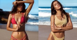 陽光甜心「超強吸睛術」60度禮貌前傾 「雙U乳型」一覽無遺讓人陶醉【EV棋牌】-EV棋牌