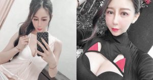 混血正妹「Bella」胸前開洞辣翻，白嫩美乳誘惑到不行！【EV棋牌】-EV棋牌
