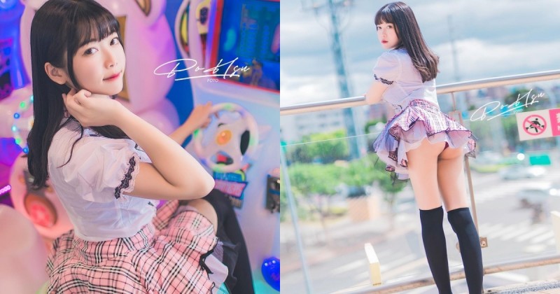 實踐大學的「巨乳學生妹」出沒！色氣JK短裙被風吹起，露出「飽滿蜜桃」好驚人【EV棋牌】-EV棋牌