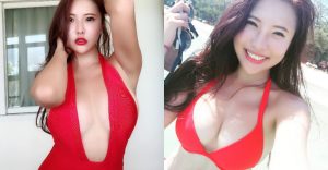 激辛！特辣「台灣巨乳妹」深V大露白嫩碗公奶　渾圓蜜桃臀照瘋傳！【EV棋牌】-EV棋牌