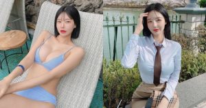 制服正妹私下其實是「火辣風格」，「誘惑的比基尼線條」太迷人！【EV棋牌】-EV棋牌