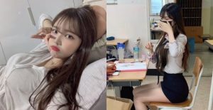 現在年輕人發育真好！「清秀學生妹」制服短裙露出逆天長腿【EV棋牌】-EV棋牌