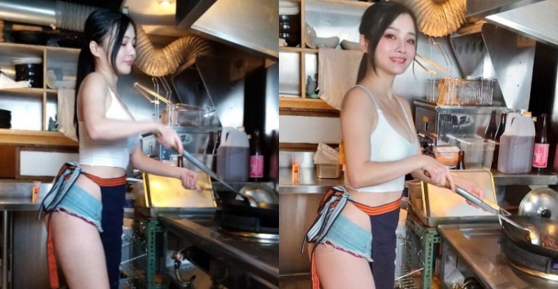 熱炒店「爆乳廚娘」超短熱褲露蜜桃　網友：每一道菜都加辣了【EV棋牌】-EV棋牌