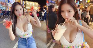 知名「性感DJ」爆乳攻佔墾丁大街　狂嗑木瓜牛奶想長更大？【EV棋牌】-EV棋牌