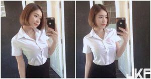 好兇暴！巨乳妹子把襯衫撐好滿，「緊繃畫面」辣到受不了…【EV棋牌】-EV棋牌