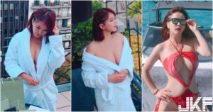 天臺上驚見「浴袍爆乳正妹」！超大膽曬「美麗胴體」 海上比基尼設計也超狂的啦！【EV棋牌】-EV棋牌