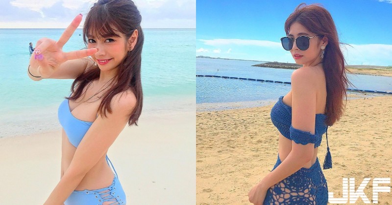 真的是空的！甜美鄰家正妹竟穿「簍空泳褲」賣弄性感，反差讓人意外！【EV棋牌】-EV棋牌