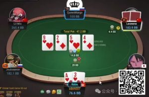 【EV扑克】牌局分析:double check raise造池【EV棋牌】-EV棋牌