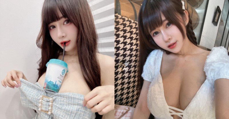 行動杯架始祖重出江湖！巨乳甜心安希Anxi靠自身保溫咖啡【EV棋牌】-EV棋牌