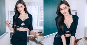 老師我不乖！性感教師穿吊帶襪上課　讓男學生都彎著腰走路【EV棋牌】-EV棋牌