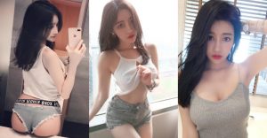 美乳正妹撩衣挑逗！上有份量豐滿的「白皙嫩乳」　下有「飽滿翹蜜桃」！【EV棋牌】-EV棋牌