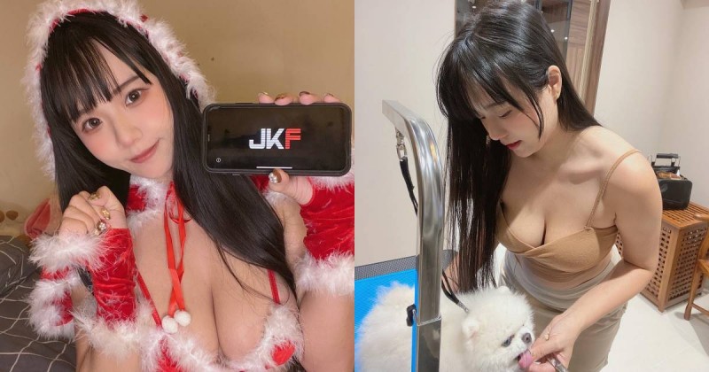 正妹寵物美容師「Angela寶7」爆乳過聖誕！「甜美性感」裝扮熱情拉票中！【EV棋牌】-EV棋牌