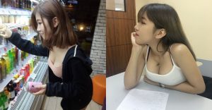 便利商店驚見「大奶正妹」彎腰露溝選飲料!害網友「乳糖不耐症」差點發作…【EV棋牌】-EV棋牌