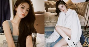 年輕妹子「低胸洋裝深溝微露」,光滑美腿也超性感!【EV棋牌】-EV棋牌