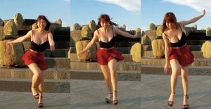 巨乳補習班老師胸前負擔太大　跑步重心不穩差點跌倒！【EV棋牌】-EV棋牌