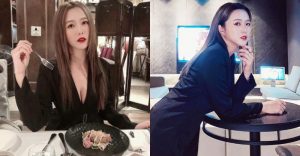 電眼正妹「ＥＥ」低胸Ｖ領用餐超誘惑，「邪惡事業線」讓人雙眼大飽一頓！【EV棋牌】-EV棋牌